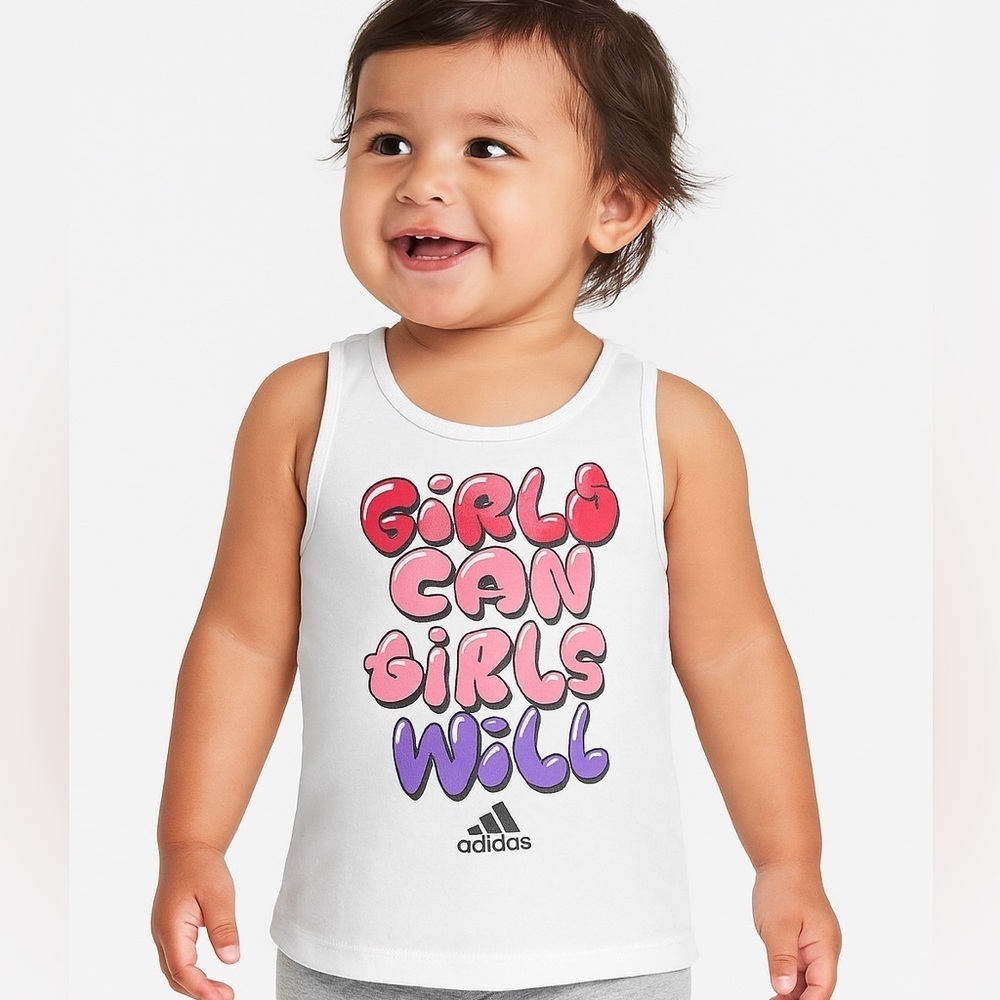 Adidas Kids' Girls Can Girls Will Tank Top